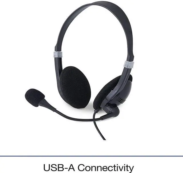 Alt view image 19 of 20 - Verbatim Stereo USB Headset with Microphone and in-Line Remote