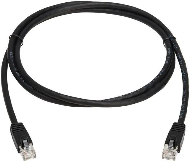 Alt view image 4 of 7 - Eaton Tripp Lite Series Cat8 40G Snagless SSTP Ethernet Cable RJ45 M/M PoE Black 5 ft. 1.5 m