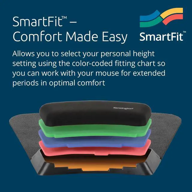 Alt view image 14 of 18 - Kensington Smartfit Mouse Pad Stacked With Wrist Support