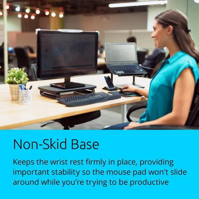 Alt view image 18 of 18 - Kensington Smartfit Mouse Pad Stacked With Wrist Support