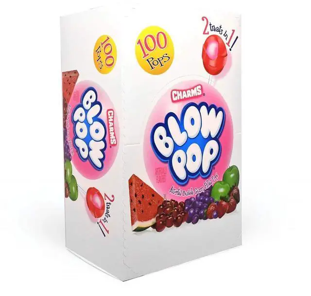 Alt view image 4 of 8 - Charms Blow Pops 0.8 oz Assorted Fruity Flavors 100/Box 1034885