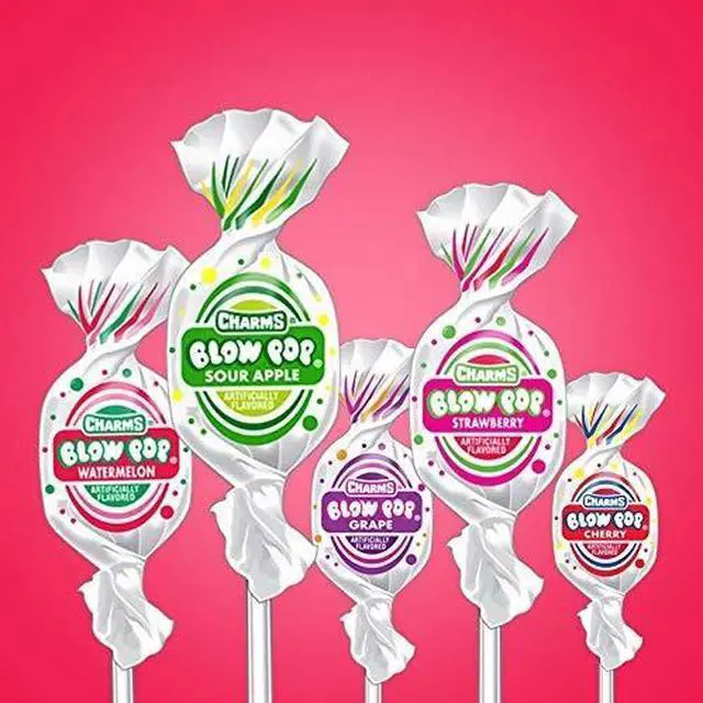 Alt view image 7 of 8 - Charms Blow Pops 0.8 oz Assorted Fruity Flavors 100/Box 1034885