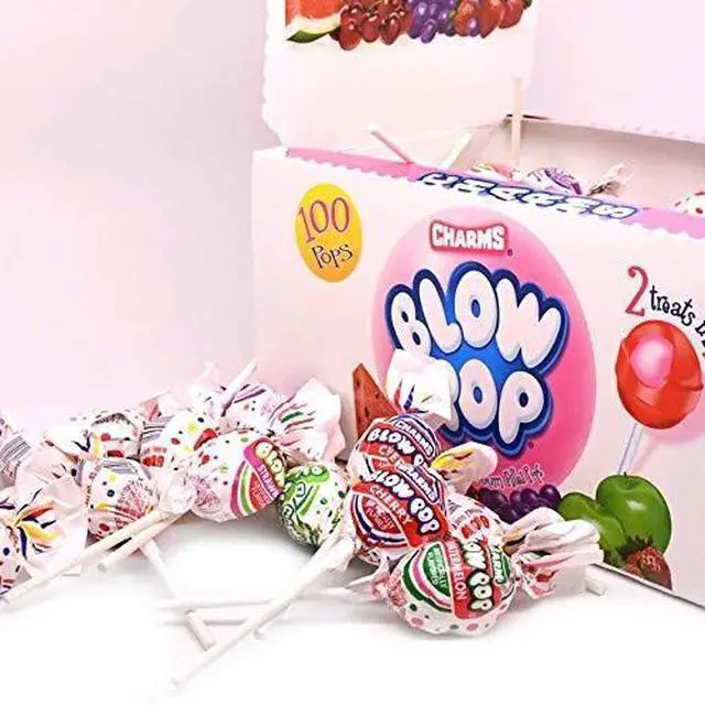 Alt view image 8 of 8 - Charms Blow Pops 0.8 oz Assorted Fruity Flavors 100/Box 1034885