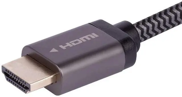 Alt view image 9 of 10 - Monoprice 8K Braided HDMI 2.1 Cable - 6 Feet - Black | Ultra High Speed, 48Gbps, Compatible With Sony PS5 / Microsoft / Xbox Series X & Series S and More