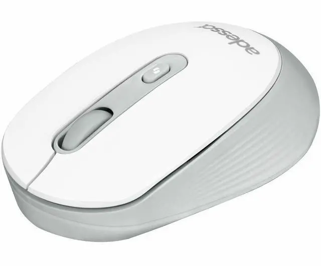 Alt view image 8 of 13 - Adesso iMOUSE A30W Mouse - Optical - Wireless - 30 ft - Radio Frequency - 2.40 GHz - White - USB Type A - 2400 dpi - 4 Button(s) - Symmetrical