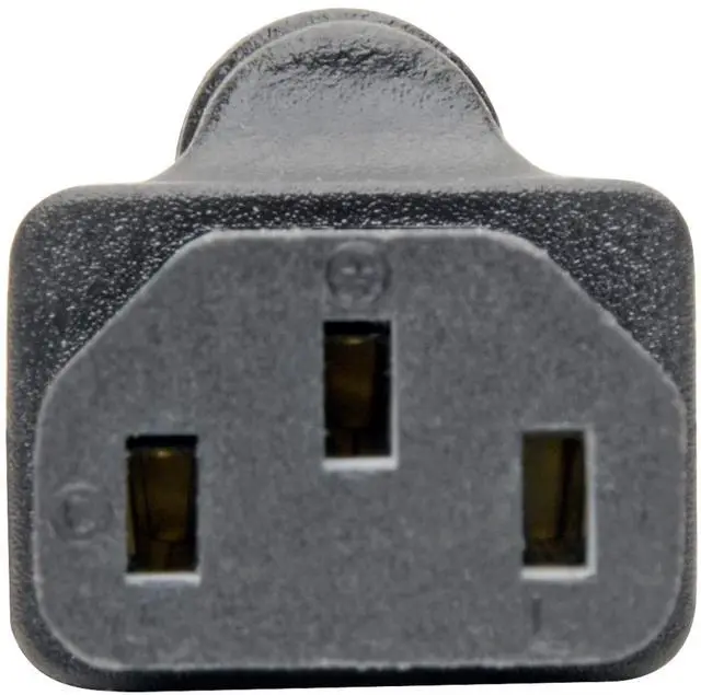 Alt view image 11 of 13 - Tripp Lite P006-000 NEMA 5-15P to IEC-320-C13 Power Cord Adapter - 10A, 125V, Black