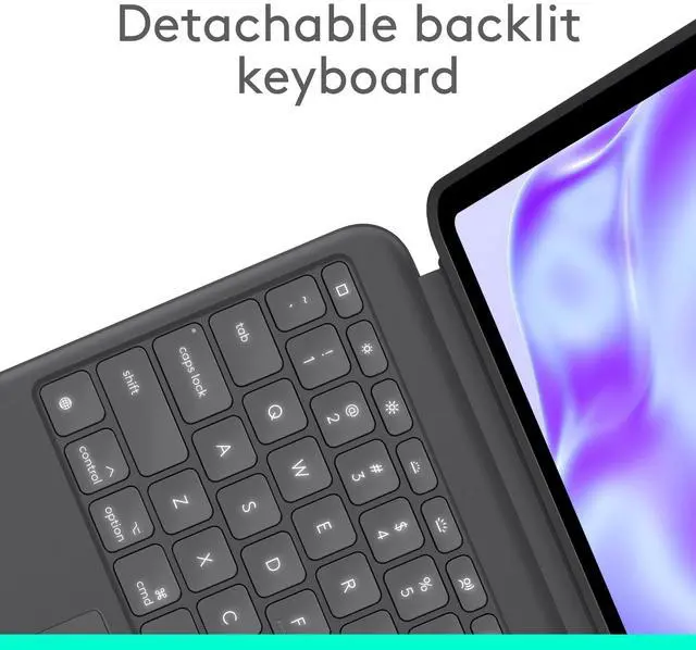 Alt view image 12 of 14 - Logitech Combo Touch Keyboard Case for iPad Pro 13 (M4) Graphite