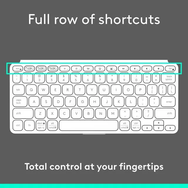 Alt view image 11 of 14 - Logitech KEYS-to-GO 2 Portable Bluetooth Tablet Keyboard Cover GREY