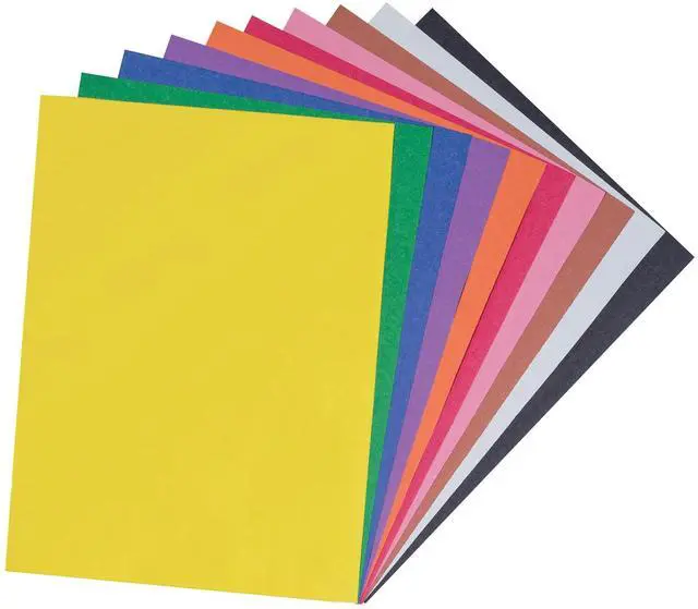 Alt view image 15 of 15 - Prang 9" x 12" Construction Paper Assorted Colors 500 Sheets/Pack (PCON01500)