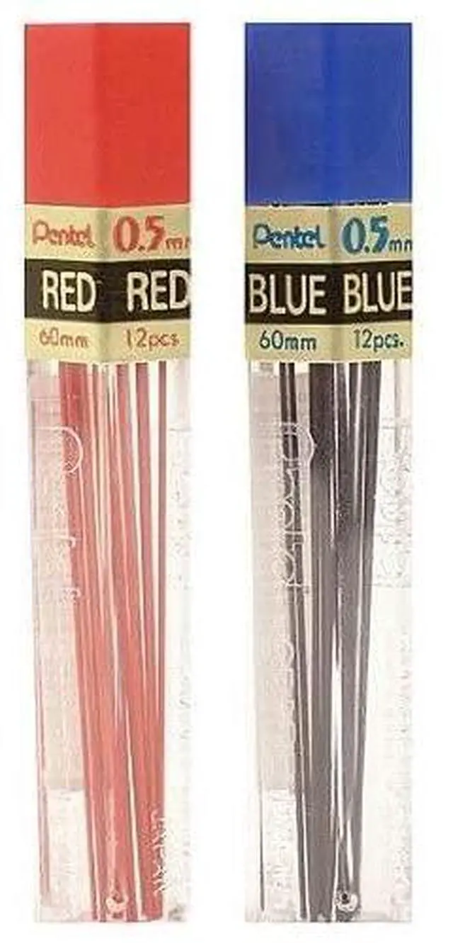 Alt view image 7 of 8 - Pentel 0.5mm Refill, Red Lead, Tube of 12 PPR5