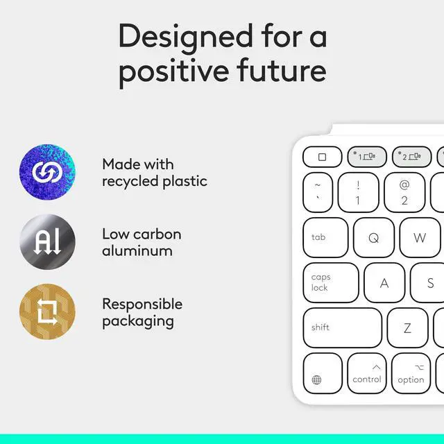 Alt view image 17 of 17 - Logitech KEYS-to-GO 2 Portable Bluetooth Tablet Keyboard, Built-in Cover, - PALE GREY - APPLE