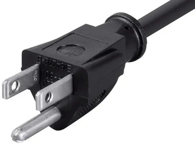 Alt view image 14 of 17 - Monoprice 3-Prong Extension Cord - 10 Feet - Black | NEMA 5-15P to NEMA 5-15R, 16AWG, 13A
