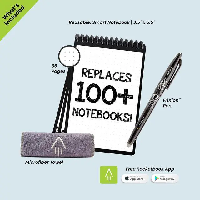 Alt view image 5 of 6 - Mini Notepad Black Cover Dot Grid Rule 3 x 5.5 White 48 Sheets EVRMKCCE