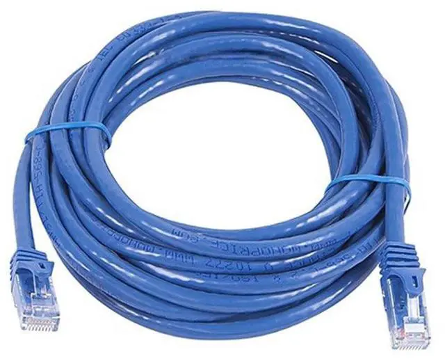 Alt view image 15 of 17 - Monoprice Cat6 Ethernet Patch Cable - 14 Feet - Blue | Network Internet Cord - RJ45, Stranded, 550Mhz, UTP, Pure Bare Copper Wire, 24AWG - Flexboot Series