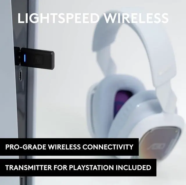 Alt view image 3 of 7 - Astro A30 Wireless Gaming Headset with Case White/PS PS5 939-001992