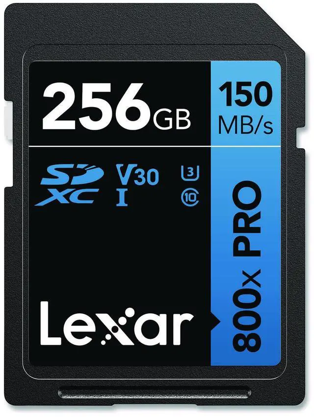 Alt view image 10 of 20 - Lexar High-Performance 800x PRO BLUE Series 256GB SDXC Memory Card Class 10 UHS-I V30 (LSD0800P256G-BNNNU)