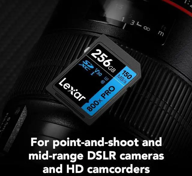 Alt view image 13 of 20 - Lexar High-Performance 800x PRO BLUE Series 256GB SDXC Memory Card Class 10 UHS-I V30 (LSD0800P256G-BNNNU)