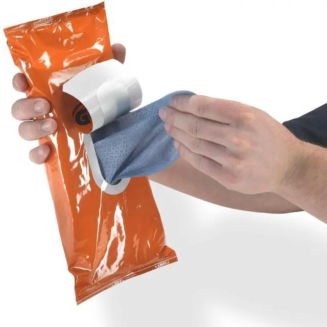 Alt view image 4 of 7 - 6285-06 GOJO 60 Count Toolbox Pak FAST WIPES Hand Cleaning Towels