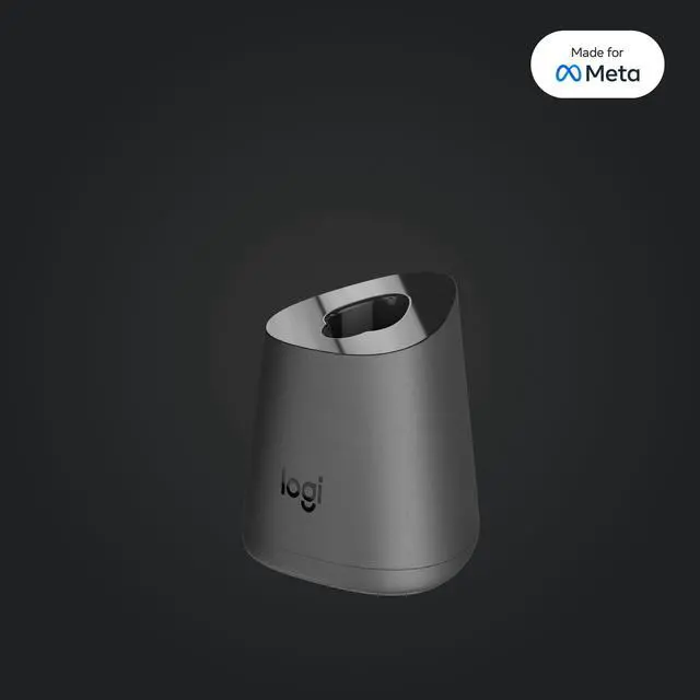 Alt view image 7 of 10 - Logitech MX Inkwell Charging Dock for MX Ink Mixed-Reality (MR) Stylus - Meta Quest 2, Meta Quest 3, Meta Quest 3S - Docking - Stylus - Charging Capability - Pogo Pin