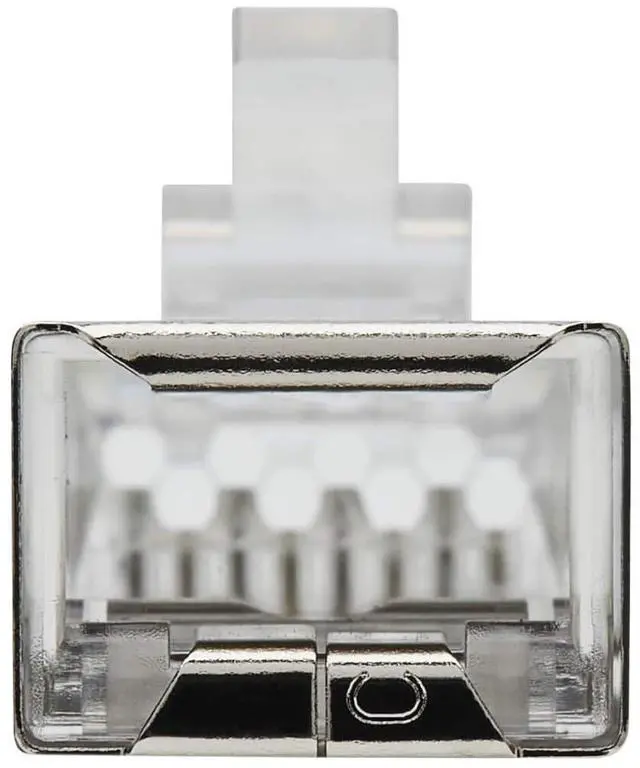 Alt view image 17 of 18 - Tripp Lite Cat6 RJ45 Pass-Through FTP Modular Plug 100 Pack N232100FTP