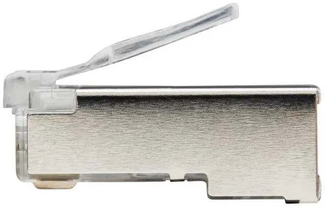 Alt view image 18 of 18 - Tripp Lite Cat6 RJ45 Pass-Through FTP Modular Plug 100 Pack N232100FTP