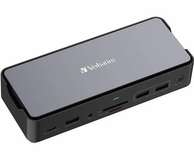 Alt view image 3 of 5 - Verbatim USB-C ?Pro Docking Station 15-in-1 - SSD Enclosure