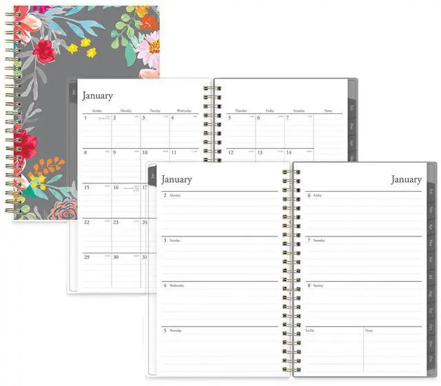 Main image of Blue Sky Sophie Frosted Weekly/Monthly Planner Floral 12-Month Jan-Dec 2026