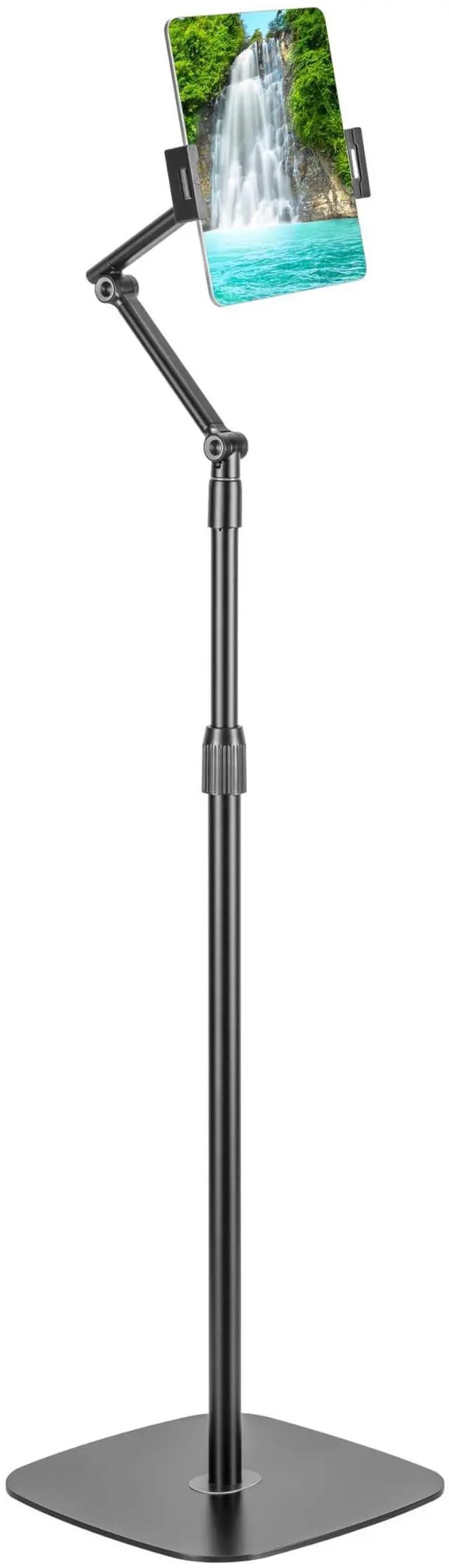 Alt view image 6 of 7 - Tablet and Phone Stand Floor Stand Black TS830