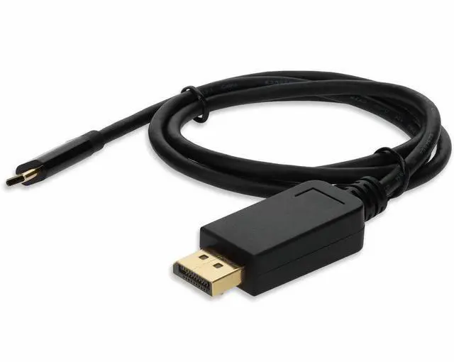 Alt view image 5 of 5 - addon 3ft usb 3.1 (c) male to displayport male black cable
