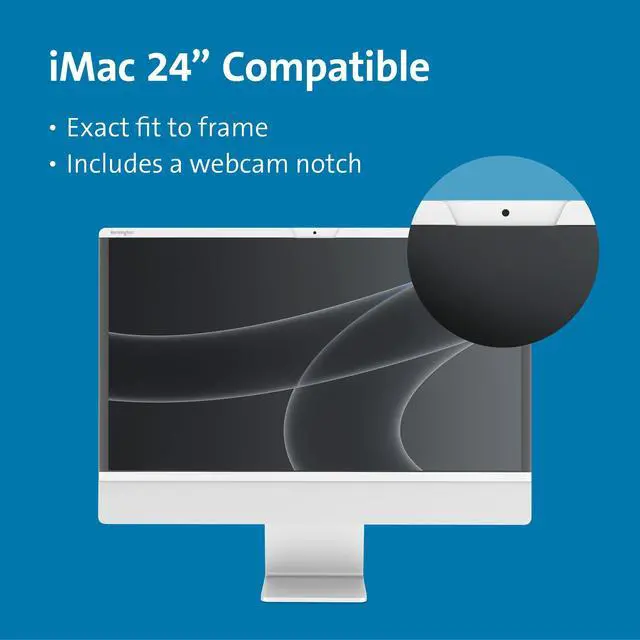 Alt view image 14 of 19 - Kensington SA240 Privacy Screen for Apple iMac 24"