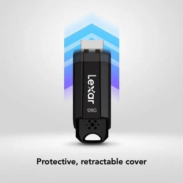Alt view image 14 of 20 - Lexar JumpDrive S80 128GB USB 3.1 Flash Drive Black (LJDS080128G-BNBNU) LJDS80-128BNBNU