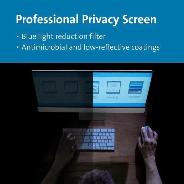 Alt view image 17 of 19 - Kensington SA240 Privacy Screen for Apple iMac 24"