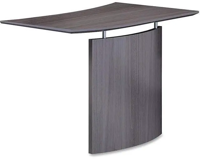 Alt view image 10 of 12 - Mayline - MNBDGLLGS - Medina Laminate Bridge, Left-Hand, 48w x 24d x 29 1/2h, Gray Steel