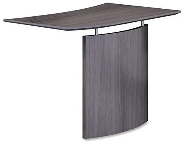 Alt view image 12 of 12 - Mayline - MNBDGLLGS - Medina Laminate Bridge, Left-Hand, 48w x 24d x 29 1/2h, Gray Steel