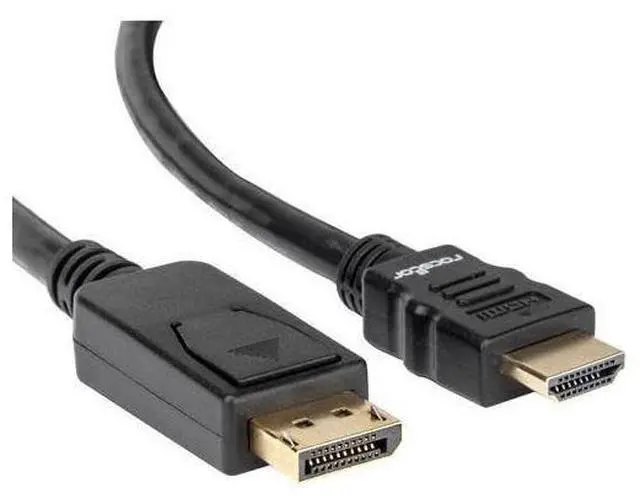 Alt view image 8 of 11 - Rocstor DisplayPort/HDMI Audio/Video Cable Y10C261B1