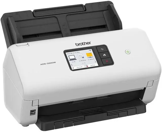 Alt view image 11 of 12 - Brother ADS3300W 24 bit 600 x 600 dpi Wireless High-Speed Desktop Scanner for Small Office & Home Office Professionals