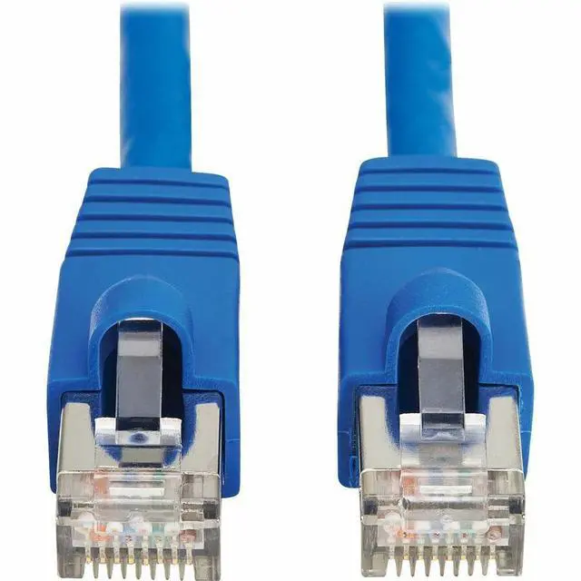 Alt view image 7 of 11 - Eaton Tripp Lite Series Cat8 40G Snagless SSTP Ethernet Cable RJ45 M/M PoE Blue 1 ft. 0.3 m