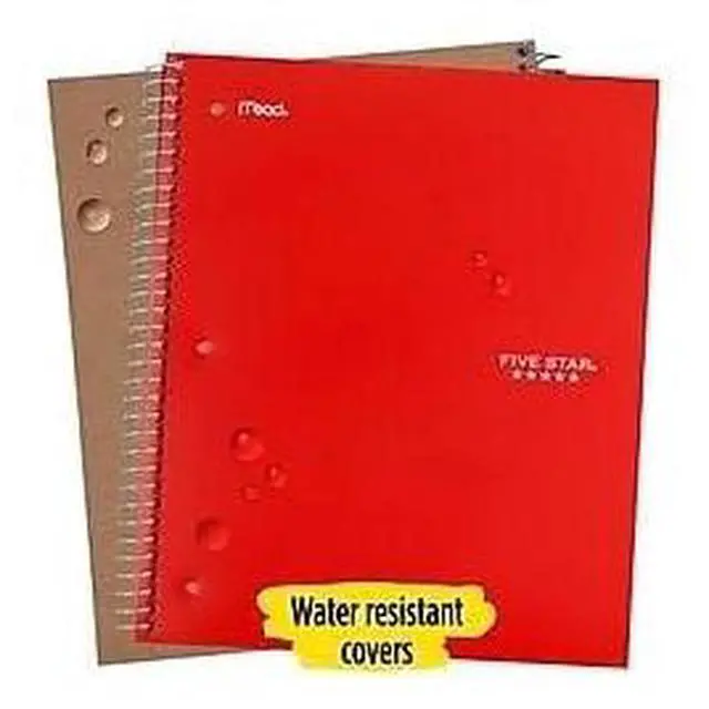 Alt view image 3 of 7 - Mead Five Star 1-Subject Wirebound Notebook with Two Pockets, Wide/Legal Rule