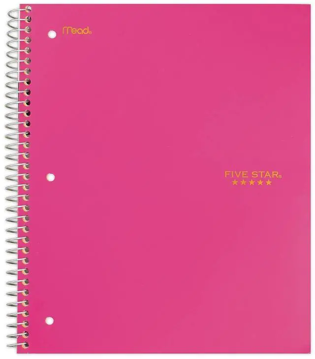 Alt view image 6 of 7 - Mead Five Star 1-Subject Wirebound Notebook with Two Pockets, Wide/Legal Rule