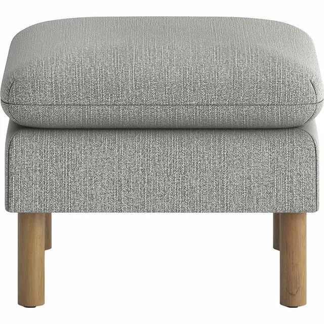 Alt view image 3 of 4 - Parkwyn Series Ottoman 23" x 23" x 17.5" Gray/Oak HONVP3LOTTGRY