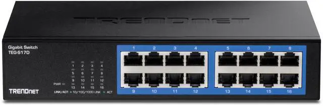 Alt view image 14 of 15 - TRENDnet TEG-S17D, 16-Port Gigabit Desktop Switch