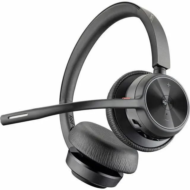 Alt view image 15 of 15 - Poly Voyager 4320-M Binaural On-Ear Wireless Headset w/ BT700 7E2M1AAABA