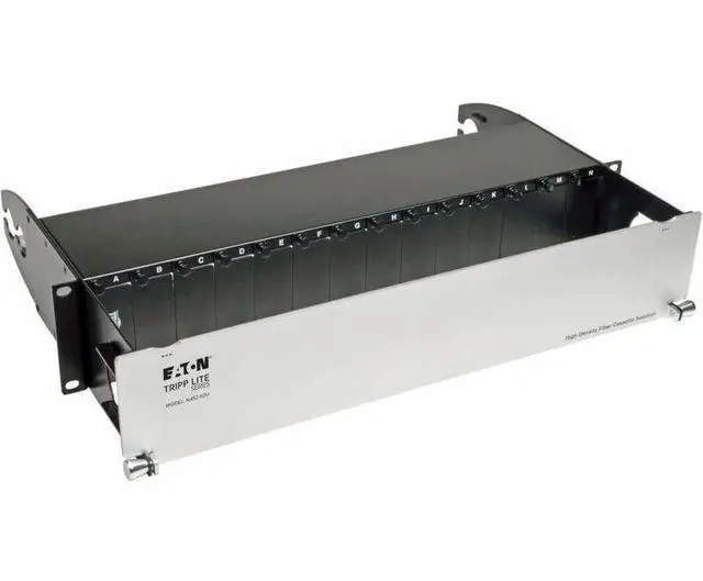 Alt view image 8 of 12 - TRIPP LITE N482-02U High Density Rackmount Fiber Enclosure Panel 14 Cassette 2URM