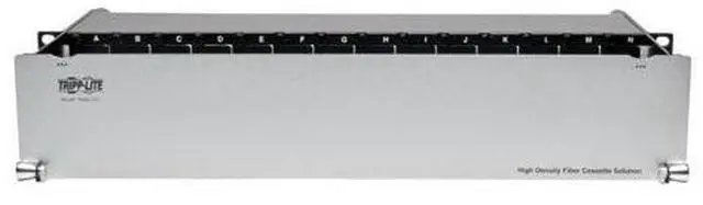 Alt view image 12 of 12 - TRIPP LITE N482-02U High Density Rackmount Fiber Enclosure Panel 14 Cassette 2URM