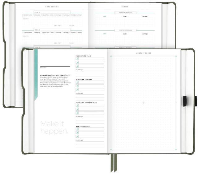 Alt view image 11 of 14 - AT-A-GLANCE® Foundation Weekly/Monthly Planner, 5-1/2" x 8-1/2", Small, Green, Undated