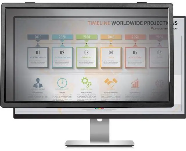 Alt view image 2 of 18 - PRIVACYVIEW FRAMED PRIVACY FILTER FOR 24 WIDESCREEN 1610 MONITOR FRAMED  BL