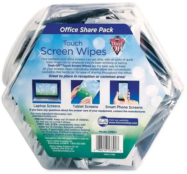 Alt view image 8 of 8 - Monitor Wipes--Office Share Pack, 5 X 6, 200 Individual Foil Packets