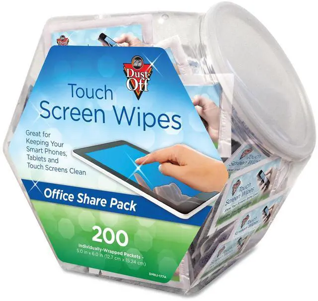 Alt view image 3 of 8 - Monitor Wipes--Office Share Pack, 5 X 6, 200 Individual Foil Packets