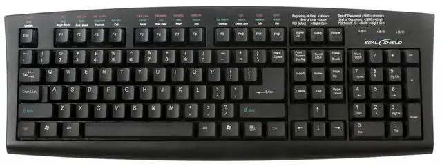 Alt view image 8 of 8 - SEAL SHIELD SSKSVMM107 WASHABLE MEDITECH MAGIC MEDICAL GRADE KEYBOARD - DISHWASHER SAFE (BLACK)(USB)