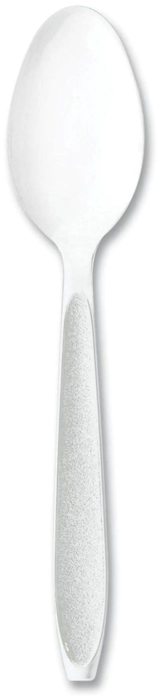 Main image of Impress Heavyweight Full-Length Polystyrene Cutlery Spoon Plastic White 100/Box HSWTX0007